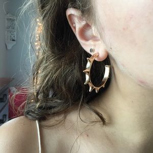 Spiked Hoop earrings